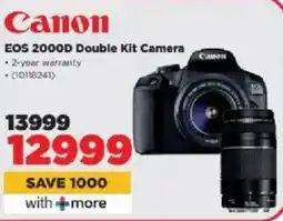 HiFi Corp Canon EOS 2000D Double Kit Camera offer