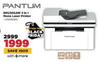 HiFi Corp Pantum BM2305AW 3 in 1 Mono Laser Printer offer