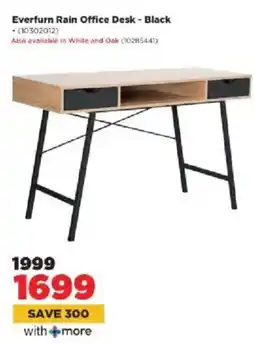 HiFi Corp Everfurn Rain Office Desk Black offer