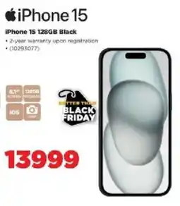 HiFi Corp iPhone 15 128GB Black offer