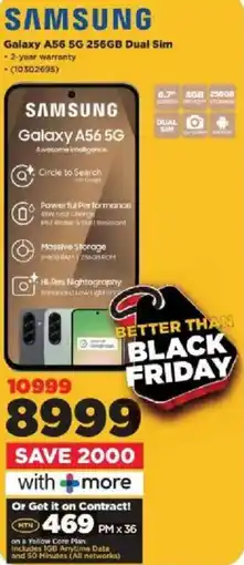 HiFi Corp Samsung Galaxy A56 5G 256GB Dual Sim offer