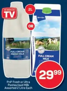 Pick n Pay PnP Fresh or Ultra Pasteurised Milk Assorted offer