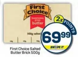 Pick n Pay First Choice Salted Butter Brick offer