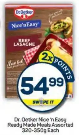 Pick n Pay Dr. Oetker Nice 'n Easy Ready Made Meals Assorted offer