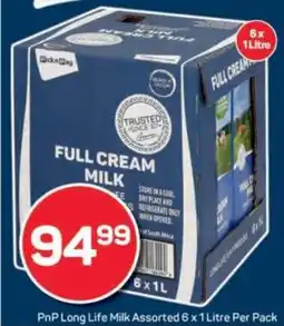 Pick n Pay PnP Long Life Milk Assorted offer