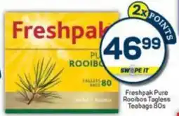 Pick n Pay Freshpak Pure Rooibos Tagless Teabags offer