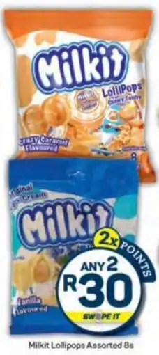 Pick n Pay Milkit Lollipops Assorted offer