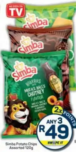 Pick n Pay Simba Potato Chips Assorted offer