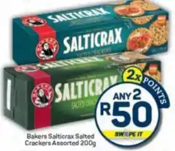 Pick n Pay Bakers Salticrax Salted Crackers Assorted offer