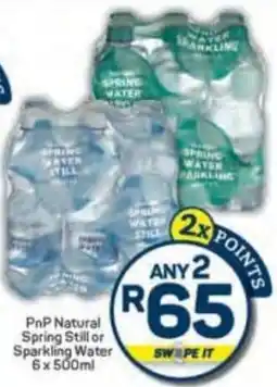 Pick n Pay PnP Natural Spring Still or Sparkling Water offer