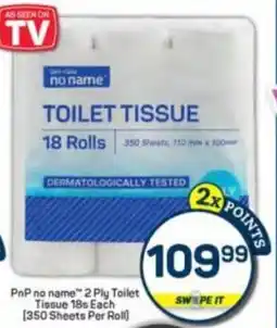 Pick n Pay PnP no name 2 Ply Toilet Tissue offer