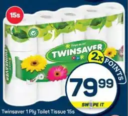 Pick n Pay Twinsaver 1 Ply Toilet Tissue offer