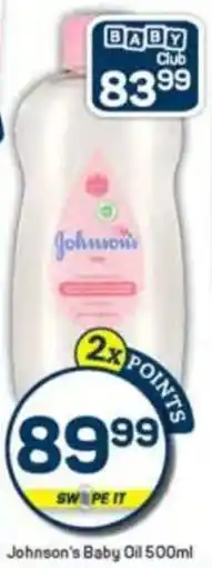Pick n Pay Johnson's Baby Oil offer
