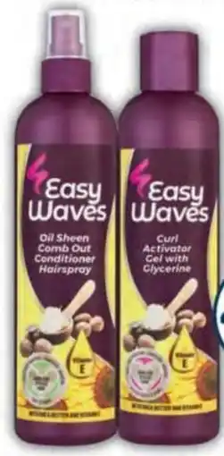 Pick n Pay Easy Waves Curl Activator Gel with Glycerine or Oil Sheen Comb Out Conditioner Hairspray offer