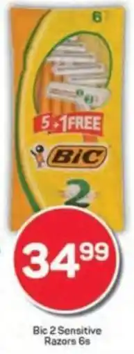 Pick n Pay Bic 2 Sensitive Razors offer