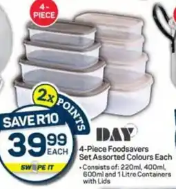 Pick n Pay Day Foodsavers Set Assorted Colours offer