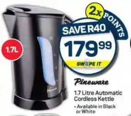 Pick n Pay Pineware Automatic Cordless Kettle offer