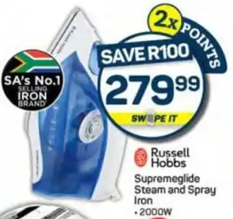 Pick n Pay Russell Hobbs Supremeglide Steam and Spray Iron offer