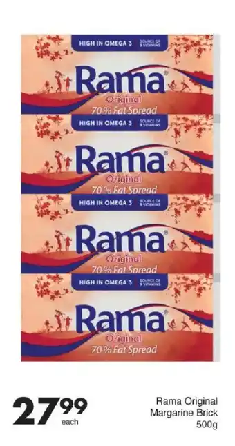 Save Hyper Rama Original Margarine Brick offer