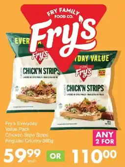 Save Hyper Fry's Everyday Value Pack Chicken Style Strips Regular/ Chunky offer