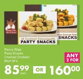 Save Hyper Penny Wise Party Snacks Cheese/ Chicken/ Beef offer