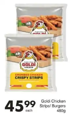 Save Hyper Goldi Chicken Strips/ Burgers offer