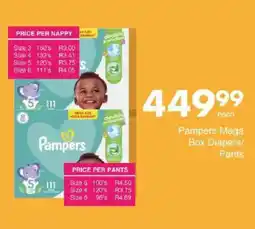 Save Hyper Pampers Mega Box Diapers/ Pants offer