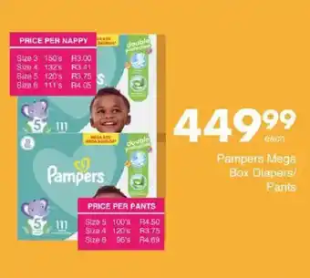 Save Hyper Pampers Mega Box Diapers/ Pants offer