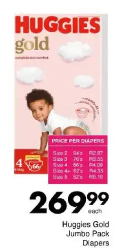 Save Hyper Huggies Gold Jumbo Pack Diapers offer