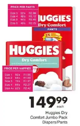 Save Hyper Huggies Dry Comfort Jumbo Pack Diapers/ Pants offer