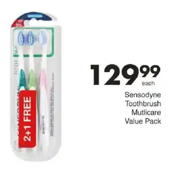 Save Hyper Sensodyne Toothbrush Mutlicare Value Pack offer