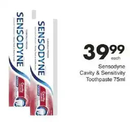 Save Hyper Sensodyne Cavity & Sensitivity Toothpaste offer