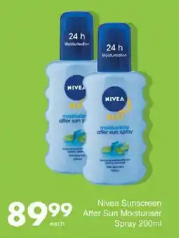 Save Hyper Nivea Sunscreen After Sun Moisturiser Spray offer
