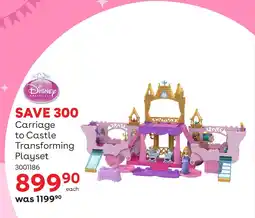 ToysRUs Disney Carriage to Castle Transforming Playset offer