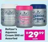 Game Reitzer's Aqueous Cream 500 ml Assorted offer