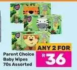 Game Parent Choice Baby Wipes 70s Assorted offer