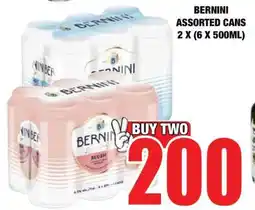 Boxer BERNINI ASSORTED CANS 2 X (6 X 500ML) offer