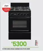 Fair Price Univa 60cm 4 Burner Gas Stove UG016 21-550 offer