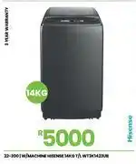 Fair Price Hisense 14Kg T/L W/Machine WT3K1423UB 22-300 offer