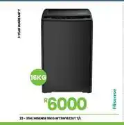 Fair Price Hisense 16Kg T/L W/Machine WT3W1622UT 22-354 offer