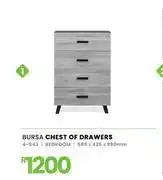 Fair Price Bursa Bedroom Chest Of Drawers 685 x 425 x 990mm 4-043 offer