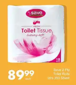 Save Hyper Save 2 Ply Toilet Rolls offer