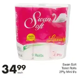 Save Hyper Swan Soft Toilet Rolls 2Ply Mini offer