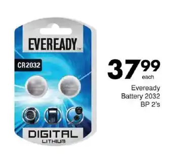 Save Hyper Eveready Battery 2032 BP offer