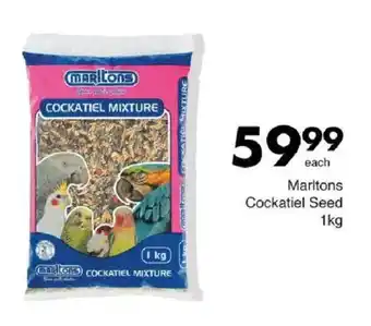 Save Hyper Marltons Cockatiel Seed offer