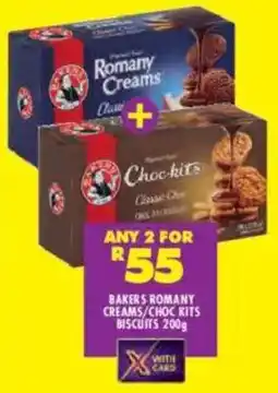 Shoprite Bakers romany creams/ choc kits biscuits offer