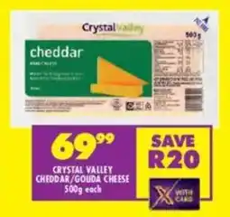 Shoprite Crystal valley cheddar/ gouda cheese offer