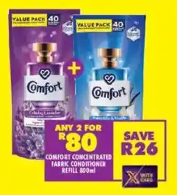 Shoprite Comfort concentrated fabric conditioner refill offer