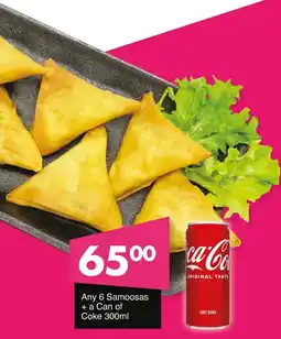Save Hyper Samoosas + a Can of Coke offer