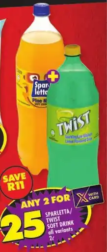 Shoprite Sparletta/ twist soft drink offer